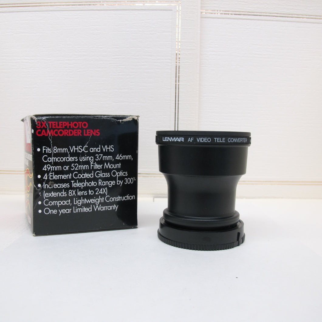 Lenmar 3X Telephoto Camcorder Lens VSL30