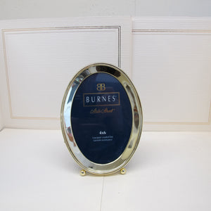 Burnes State Street 4x6" Gold Round Frame